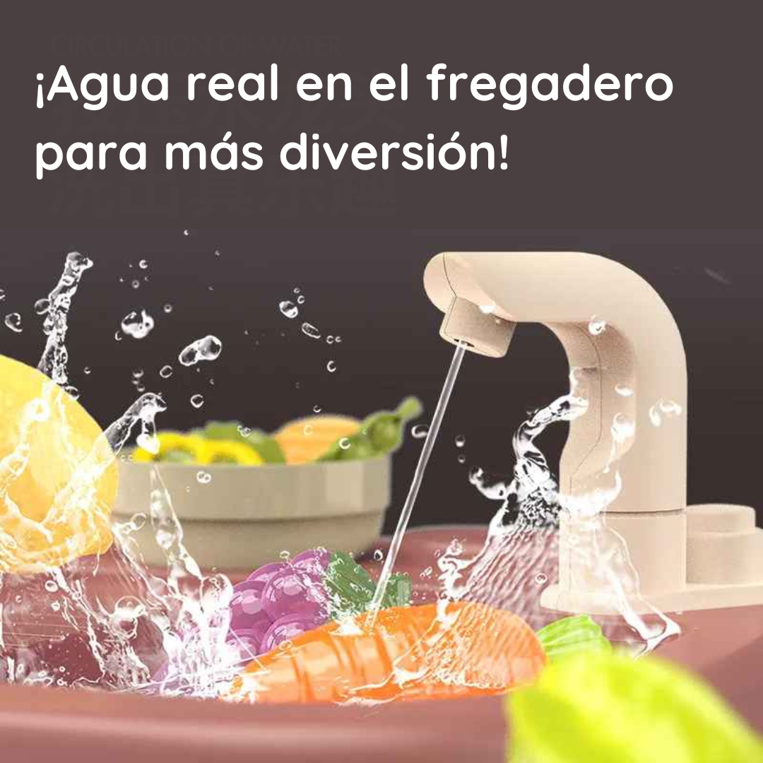 🔥 Último día 70% de descuento 🔥 🍳 Cocinita Mágica - ¡Cocina, juega y aprende con luz, sonido y agua! ✨